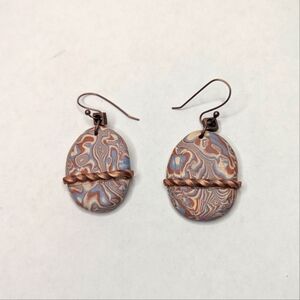 Artisan Copper Swirl Earrings